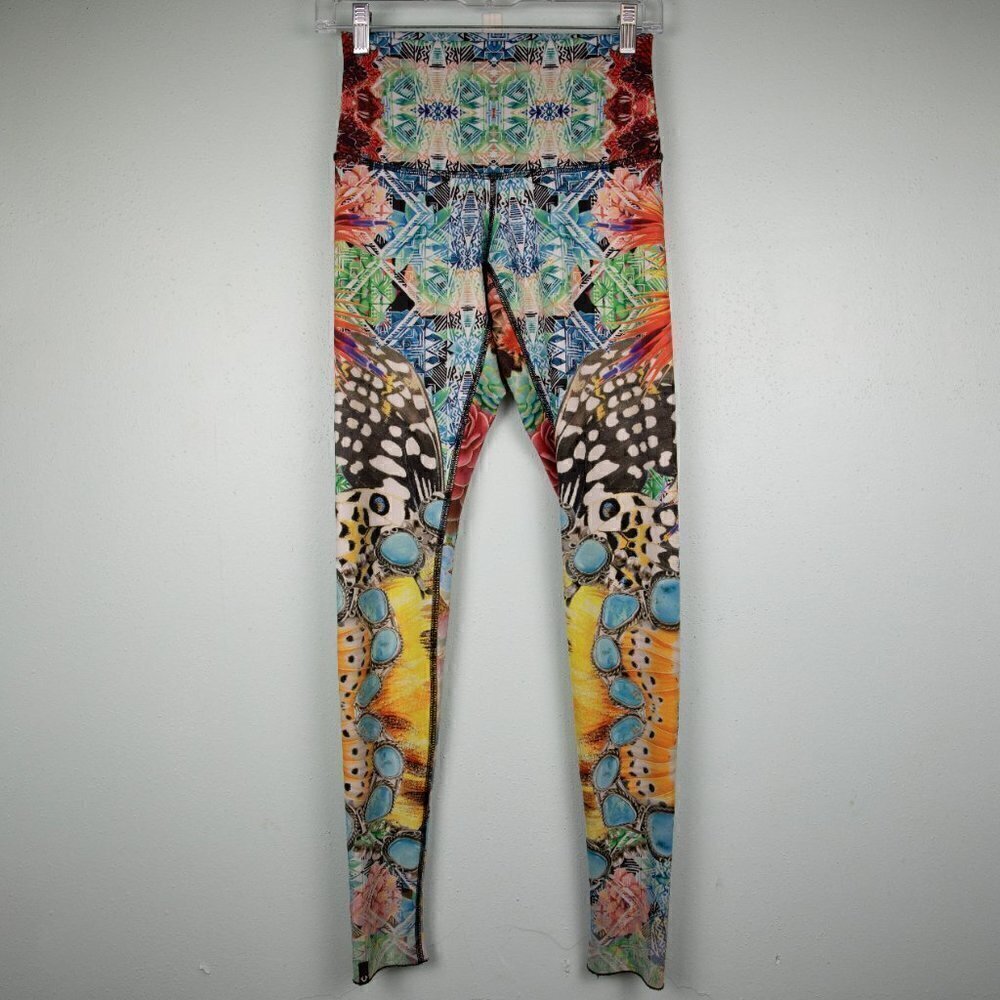 True Religion abstract print leggings-M